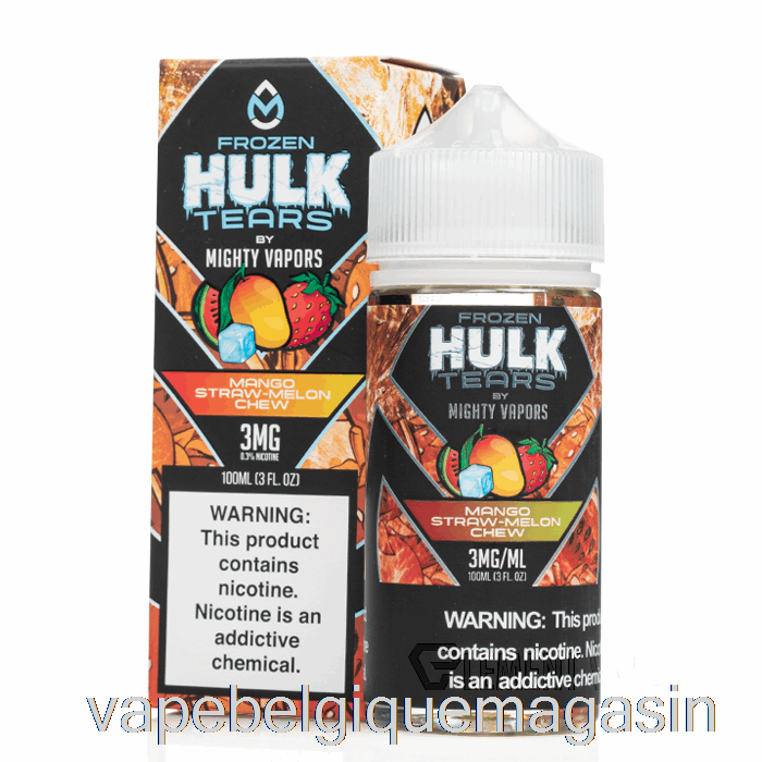 Vape Belgique Surgelé Mangue Paille Melon à Mâcher - Larmes De Hulk - 100ml 6mg